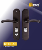 Ручки для китайских дверей KT4G-AR, Автомат/Правая AM (Антик медь) MSM