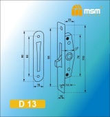 Оконный механизм D13 SB (Матовая латунь)