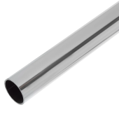 Труба d=25мм х 3,0м круглая сталь, хром (упаковка полиэтилен)