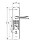 Ручки на китайскую дверь Master Lock ML-200 - L Ellipse Boadean
