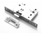 Защелка сантехн.с корп,имеющим отверстия д/ручки и зав,межос.70мм, ник.мат LB 1070 SN