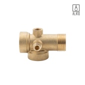 5-ти выводной соединитель латунный, 0139-2508, 1" x 1/4" х 80 (1" x 1/4" х 80)