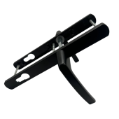 Ручки дверные алюминиевые на планке Vantage V1-92BL (черный RAL 9005)