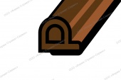 WINDOOR  P коричневый (100м) 9*5,5мм (уп.1/6шт) уплотнитель
