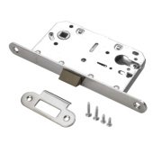 Замок под цилиндр RENZ LB 85 PL SN (никель матовый)