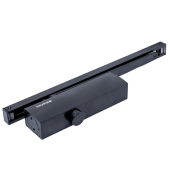 Доводчик дверной БУЛАТ ДД 812/5 CH-B (CS+LS+SL+HO+BC+DA+PA) (15-85 кг) черный со скольз.тягой