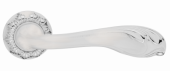 Ручка дв. RENZ DH 64-10 SW/CP "Фабриано" (супер белый/хром блестящий)