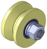 Ролик капролон d50 под угол Р2506