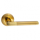 Ручка дверная TIXX "Данте" 209-04 SG/GP (матовое золото/блестящее золото)