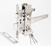 Замок врезной Зенит ЗВ4-3 (никель) блистер (ДААЗ)