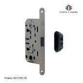 Защелка врезная магнитная под фиксатор PORTA DI PARMA Polaris M.01WC.05 Матовый графит