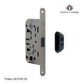 Защелка врезная магнитная под фиксатор PORTA DI PARMA Polaris M.01WC.05 Матовый графит