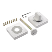 Завертка RENZ BK 02 MSW/CP (матовый супер белый/хром блестящий)