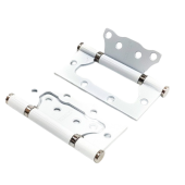 Петля накладная PUERTO 100-2S FH SW/CP (супер белый/хром)