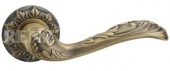 Ручка дверная RENZ 601-10 MAB "Орнелла" (бронза античная матовая)