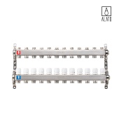 Коллектор без расходомеров ALATO 0302-0012, 1" x 3/4" x 12-вых (1" x 3/4" x 12-вых)