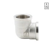 Угольник 90° ВР-ВР, никелированный, 0106-2020, 3/4" (3/4")