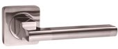 Ручка дверная RENZ 53-02 SN/NP "Рим" (никель/никель блестящий)