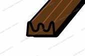 WINDOOR Е коричневый (150м) 9*4мм (уп.1/6шт) уплотнитель