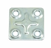 Пластина крепежная ПК 37*37*1,2 (4шт) цинк фасовка (25) мт