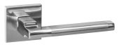 Ручка дв. PUERTO SLIM AL 514-03 SN/NP "Савоярди"(никель матовый/никель блестящий)