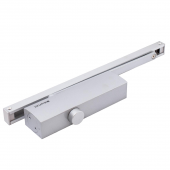 БУЛАТ Доводчик дверной  ДД 812/5 CH-S (CS+LS+SL+HO+BC+DA+PA) (15-85 кг) серебро со скольз.тягой (10) 