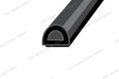 Уплотнитель D 150м (черный) 9*6.5мм WINDOOR