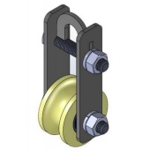 Ролик подъемный капролон усиленный d 50мм Р1060