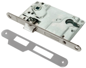 Замок РЕНЦ, 1 ригель и защелка, с подшипниками, никель матовый  арт: INLBB 8550-2/1 SN