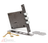 Замок врезной ЗВУ*3 (ф20мм.врезной антик-серебро лат.кл.)