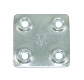Пластина крепежная ПК 40*40*1,2 (4шт) цинк фасовка (20) мт