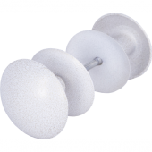 Ручка-кнопка (Нытва) РК1 тип 2 П (белый/золото)