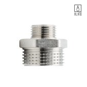 Ниппель переходной НР-НР, никелированный 0104-2515, 1" х 1/2" (1" х 1/2")