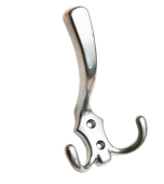 Крючок-вешалка № 9 хром эффект (30) мт