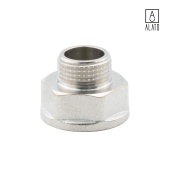 Переходник ВР-НР, никелированный, 0105-1510, 1/2" х 3/8" (1/2" х 3/8")