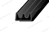E 6м черный (уп.1/20шт) уплотнитель Profitrast