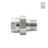 Американка прямая ВР-НР, никелированная, 0131-2525, 1" (1")