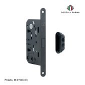 Защелка врезная магнитная под фиксатор PORTA DI PARMA Polaris M.01WC.03 Чёрный
