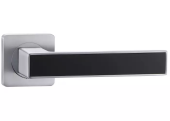 Ручки дверные алюминиевые Vantage V52L-2 AL (мат.хром/чёрный)