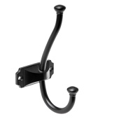 Крючок мебельный KR 0420 BL (матовый черный)