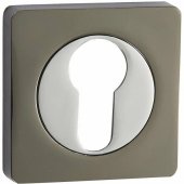 Накладки под цилиндр Vantage ET02BN/CP (черный никель/хром)