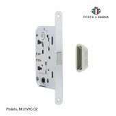 Защелка врезная магнитная под фиксатор PORTA DI PARMA Polaris M.01WC.02 Матовый хром