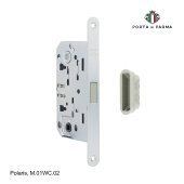 Защелка врезная магнитная под фиксатор PORTA DI PARMA Polaris M.01WC.02 Матовый хром