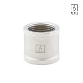 Муфта ВР-ВР, никелированная 0101-1515, 1/2" (1/2")