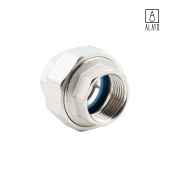 Американка прямая ВР-ВР, никелированная, 0130-2525, 1" (1")