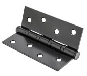 Петля стальная  IN 100-4S 70mm FH B  100*70*2,5, 4 кольца, плоский колпачок, черный