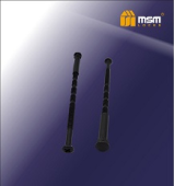 Стяжки для ручек на планке M4-PL2 BK (1 шт) MSM
