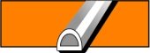 WINDOOR  D белый (100м) 9*7,5мм (уп.1/6шт) уплотнитель