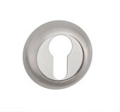 Накладка на цилиндр, никель матовый/хром блестящий  арт: B2B ET AL 08 SN/CP