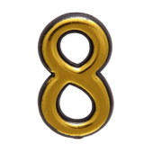 Цифра дверная АЛЛЮР БОЛЬШАЯ пластик "8" золото (1000,50)